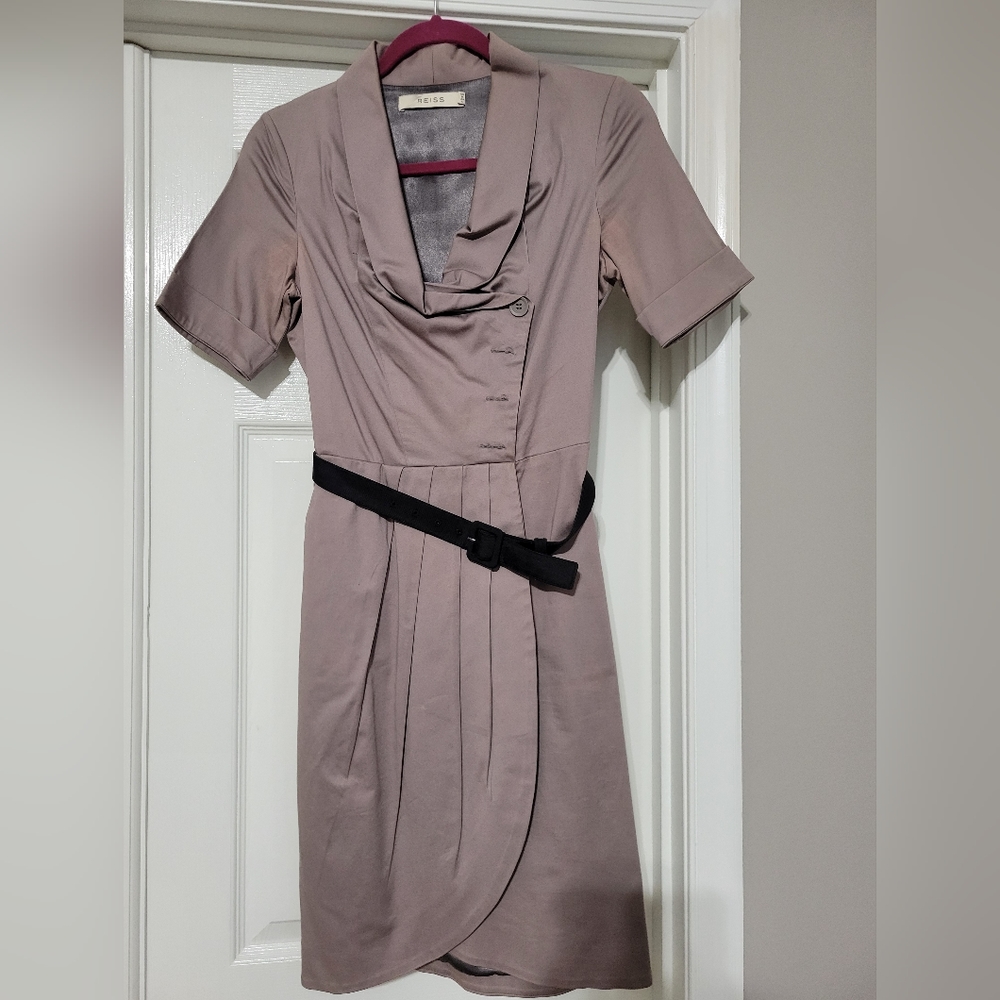 Reiss cowl neck dress